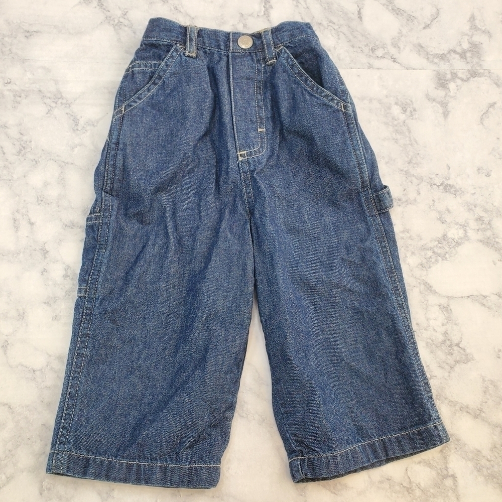 Vintage Sesame Street 6/9 months Cotton denim‎ carpenter jeans